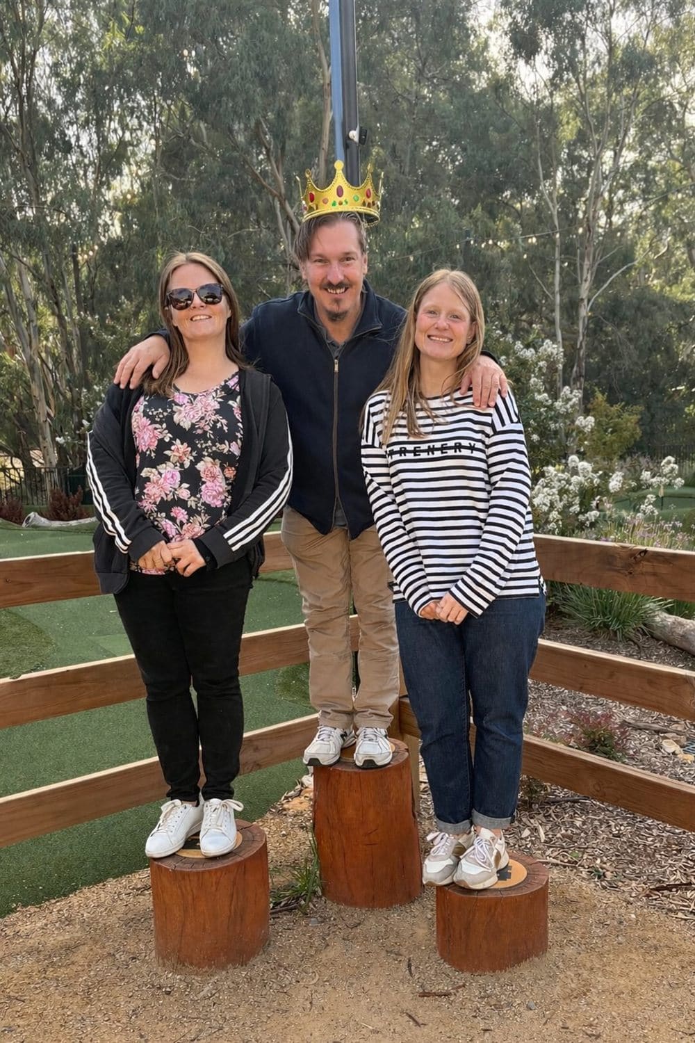 A group enjoying a mini golf outing together in Adelaide's north